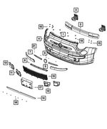 1SD94SZ6AA - : Fascia Applique, Right for Mopar Image