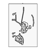 72110S0KA01 - Body: Lock Assembly for Acura Image