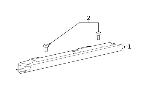 High Mounted Stop Lamp for 2014 Fiat 500L #0