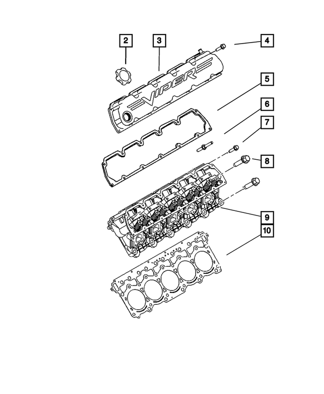 6035471 - Engine 8.3L Ten Cylinder [EWC]: Cylinder Head Bolt, Mounting for Mopar Image