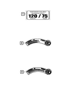 68229417AA - Labels: Space Saver Spare Warning Label for Mopar Image