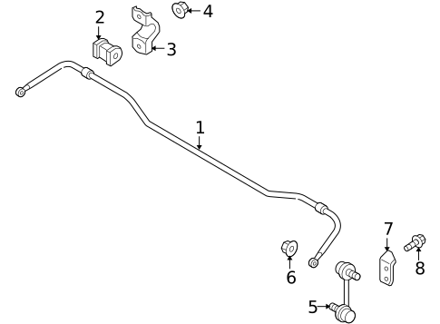 Stabilizer Bar & Components for 2011 Suzuki Kizashi #2