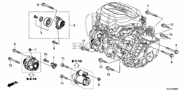 Auto Tensioner (1) for 2019 Honda Pilot #0