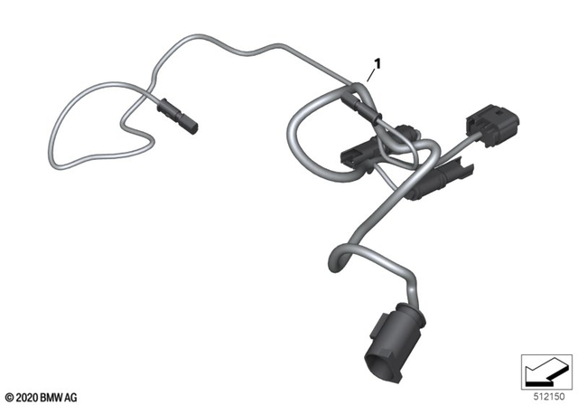 61111692843 - General Electrical System: Tail Part Wiring Harness -  for BMW-Motorrad Image image