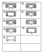 Z5064421AF - Instrument Panel and Radios and Consoles: Am/fm/cd/mp3 &amp; Satellite Radio for Chrysler: Town &amp; Country | Dodge: Grand Caravan, Journey, Nitro | Jeep: Liberty, Wrangler Image
