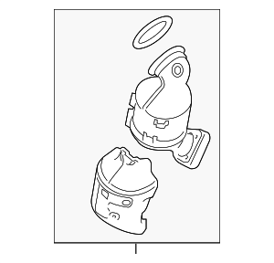 19420225 - : Part# 19420225 Front Catalytic Converter for Buick: Encore | Chevrolet: Cruze, Cruze Limited, Sonic, Trax Image