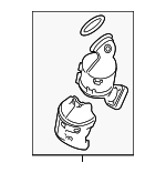 19420225 - : Part# 19420225 Front Catalytic Converter for Buick: Encore | Chevrolet: Cruze, Cruze Limited, Sonic, Trax Image