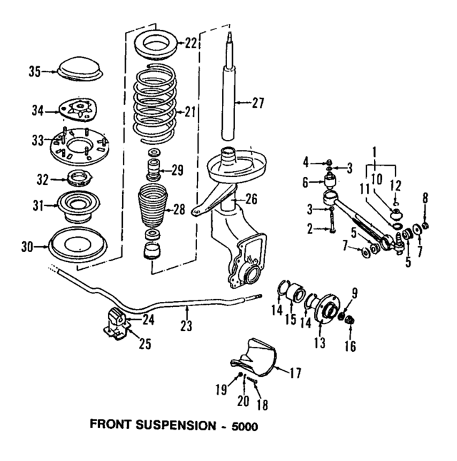 443201075AA - Engine: Mount for Audi Image