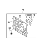 68313137AA - Electrical: Fan Shroud for Mopar Image