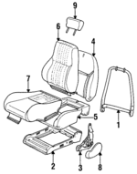 16748363 - Body: Seat Back Frame for GM Image