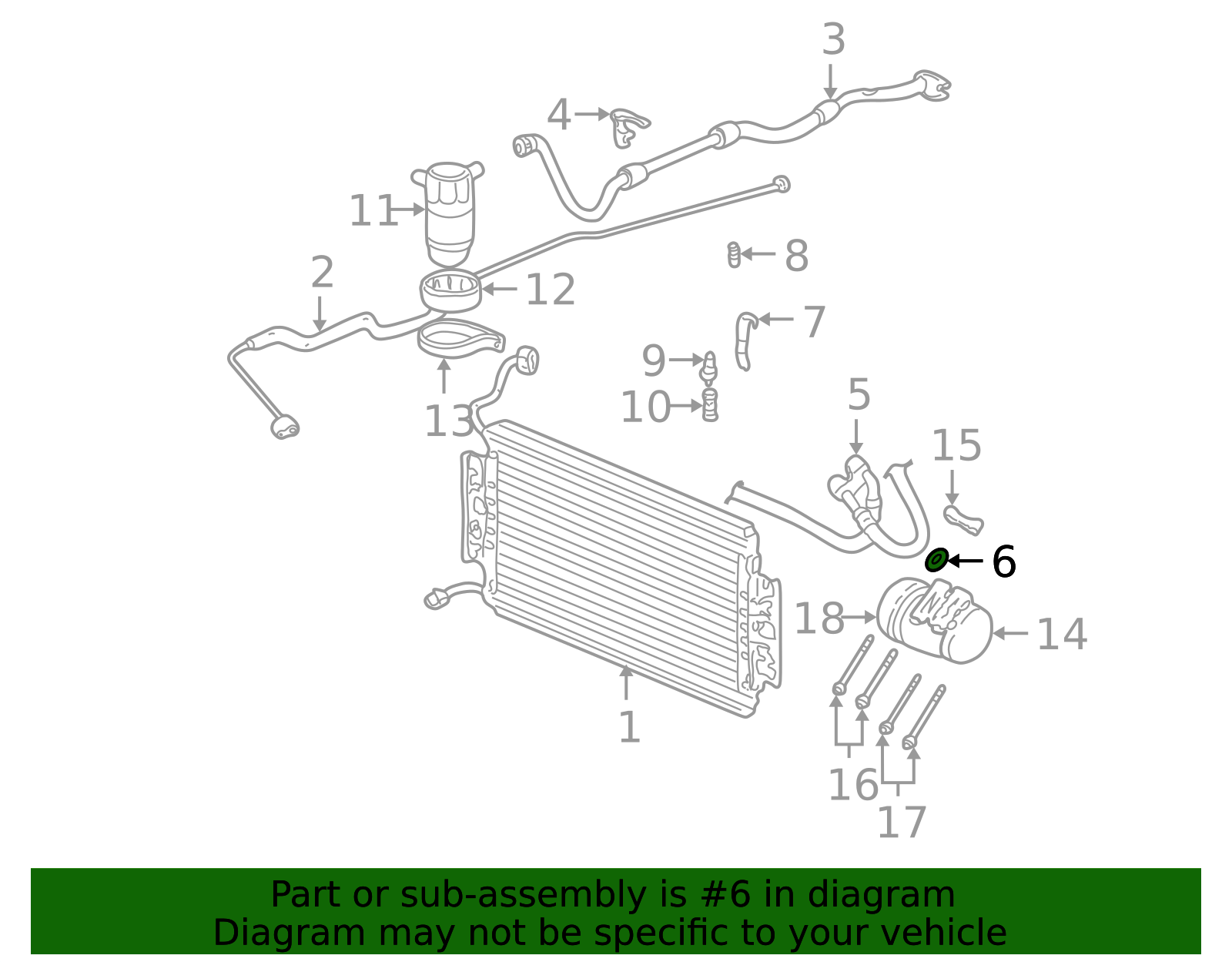 1994-2004 GM Air Conditioning Evaporator Fitting Gasket 02724577 ...