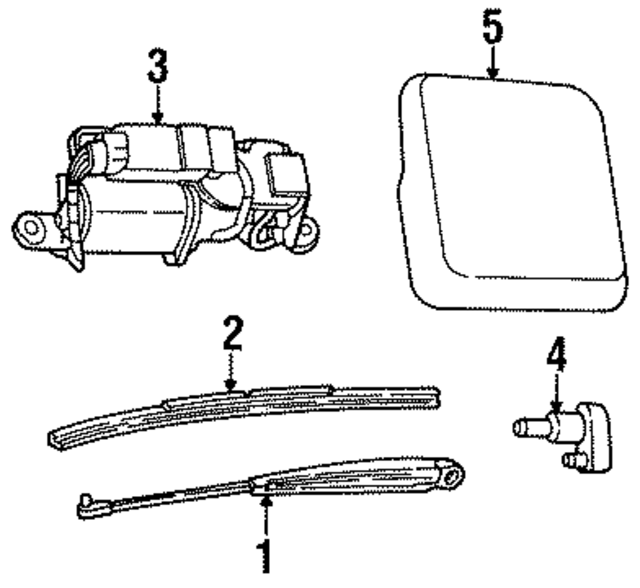 56004848 - Body: Wiper Arm for Mopar Image