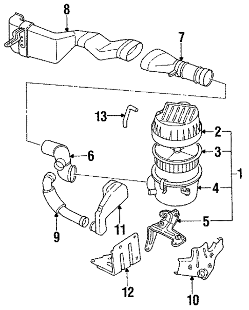 Air Intake for 1994 Isuzu Amigo #0
