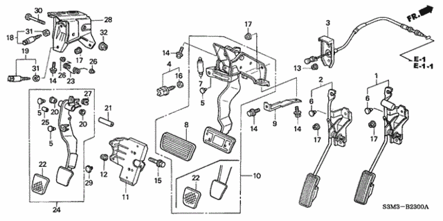 Pedal for 2003 Acura CL #0