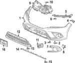 71375T21A00 - : Lower Duct for Honda: Civic Image