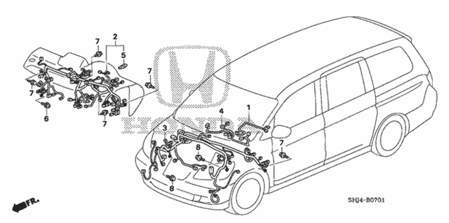 Wire Harness (2) for 2007 Honda Odyssey #0