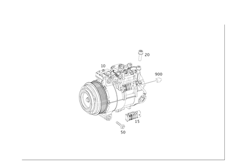 A/C Compressor for 2018 Mercedes-Benz CLS63 AMG S #0
