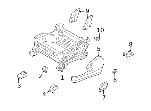 Tracks & Components for 2002 Toyota Prius #1