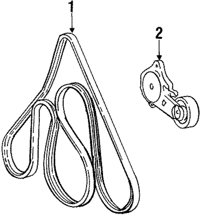 F4SZ8620D - Belts &amp; Cooling: Accessory Drive Belt for Ford Image