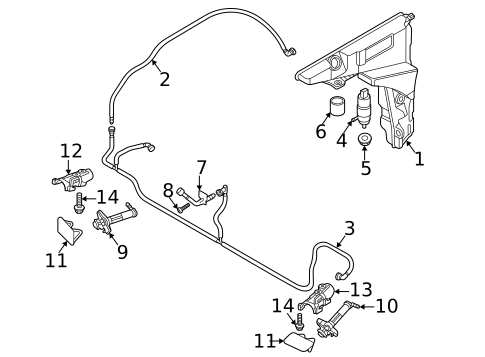 Washer Components for 2024 Audi S7 Sportback #0