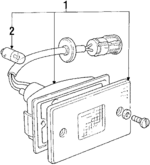 DBC4944 - : Map Lamp Assembly for Jaguar: Vanden Plas, XJ6 Image