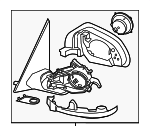 51165A45B32 - : Mirror Assembly for BMW: XM Image