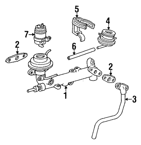 Emission Components for 1991 Lexus ES250 #0