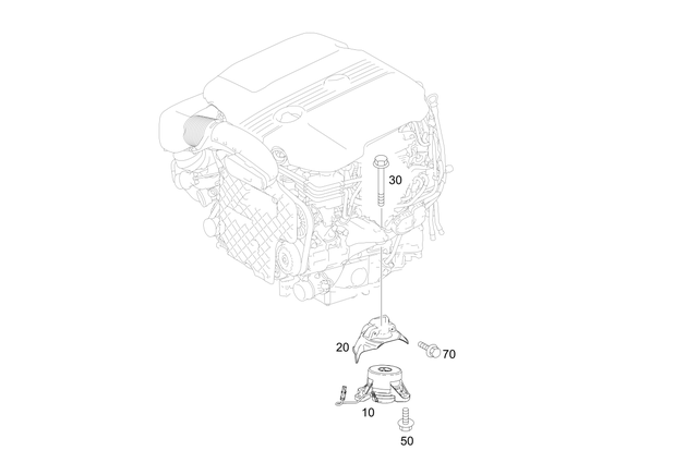 2532404200 - Engine Suspension: Engine Mount for Mercedes-Benz: GLC63 AMG, GLC63 AMG S Image image
