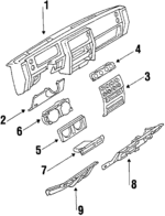 10032425 - Body: Instrument Panel for Pontiac: Phoenix Image