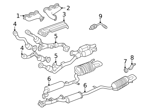 Exhaust Manifold for 2001 Mercedes-Benz S600 #0