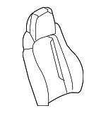 19124953 - : Cobalt Red Passenger Seat Back Cushion Cover for Chevrolet: Corvette Image