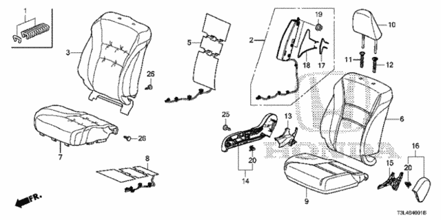 Front Seat (R.) for 2016 Honda Accord #0