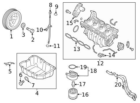 Engine Parts for 2016 Kia Optima #1