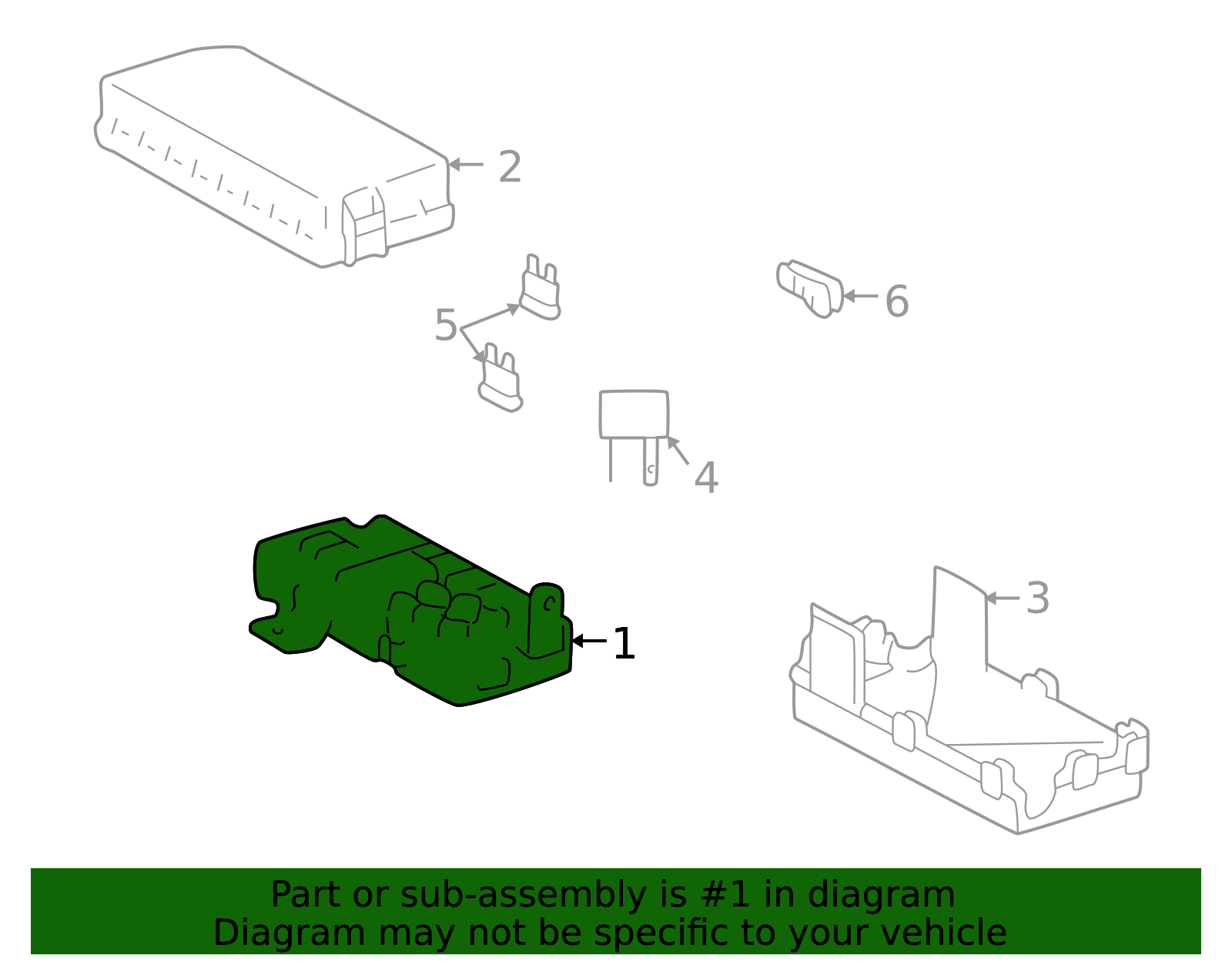 OEM 2001-2004 Toyota Tacoma Fuse \u0026 Relay Box Part # 82741-35080 | Modern  Toyota Parts, image size:1600x1249