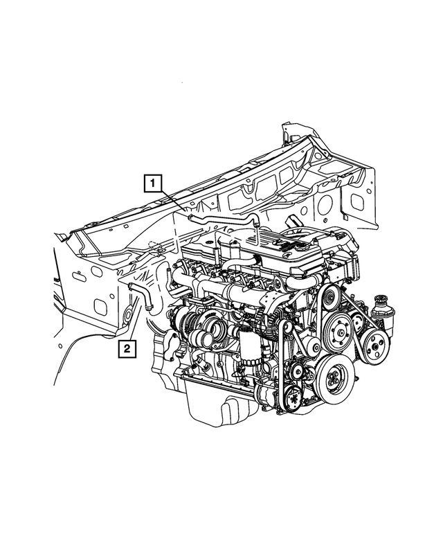 « 68186698AA –  : Chauffage Durite pour Mopar Image »