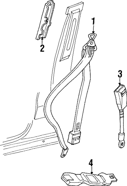 Front Seat Belts for 2001 Jeep Cherokee #0