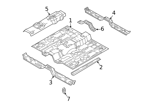 Floor & Rails for 2007 Hyundai Tiburon #0
