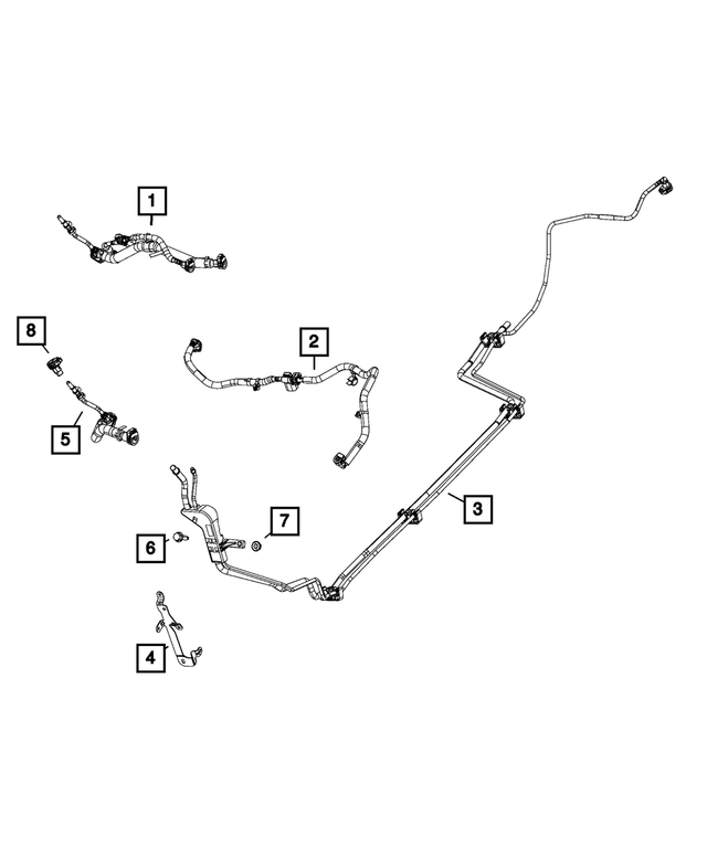 68489840AA - : Fuel Supply Tube for Jeep: Cherokee Image