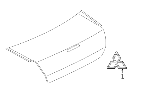 Exterior Trim - Trunk for 2005 Mitsubishi Galant #0