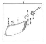 84441AA080 - : Park/Marker Lamp for Subaru: Legacy Image