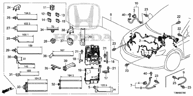 Wire Harness (1) for 2017 Honda Accord #0