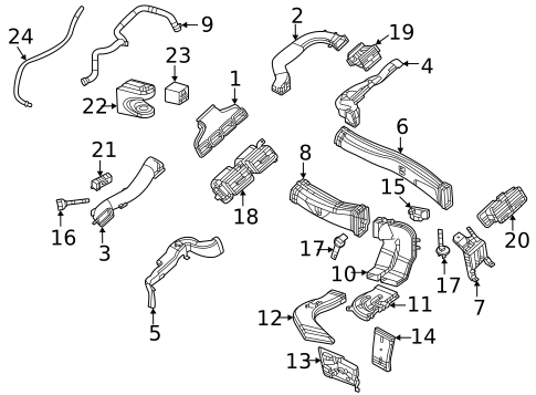 Ducts for 2021 Mercedes-Benz GLE350 #0