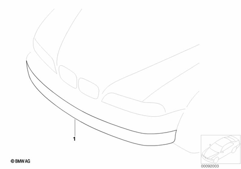 Exterior Trim Components for 1992 BMW 740i #10