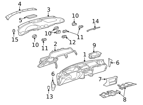 Instrument Panel Components for 2005 Pontiac Sunfire #0