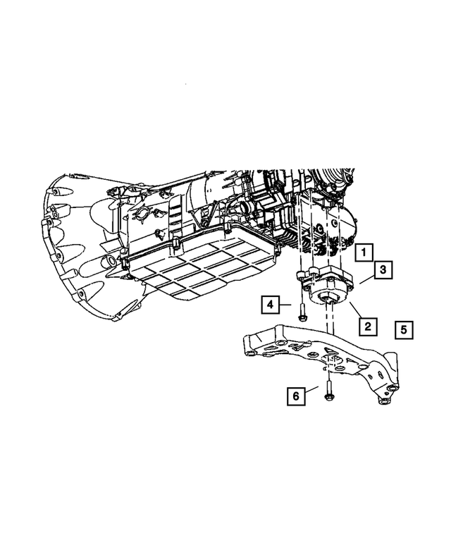 6101759 - Automatic Transmission 5 Speed [DGJ]: Hex Head Screw And Washer for Mopar Image