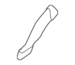 72511FL000 - Body: Rear Duct for Subaru: Crosstrek, Forester, Impreza, WRX Image