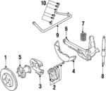 19141041 - Suspension: Caliper for Buick: Riviera | Cadillac: Eldorado, Seville | Oldsmobile: Toronado Image