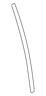 51357044189 - Body: Rear Molding for BMW: 530xi, 535i xDrive, 535xi Image