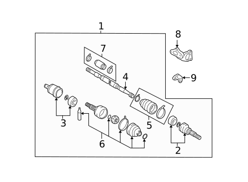 Drive Axles for 2004 INFINITI I35 #0