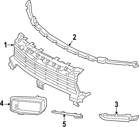 Grille & Components for 2023 Porsche Cayenne #0
